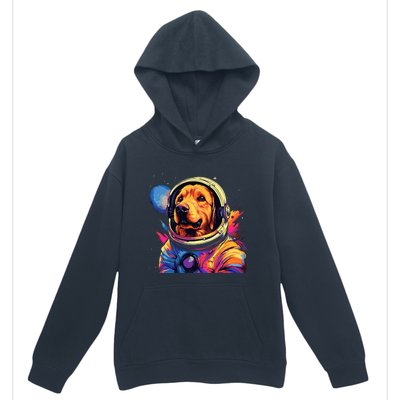 Golden Retriever Funny Golden Retriever Astronaut Urban Pullover Hoodie