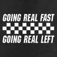 Going Real Fast And Going Real Left Funny Memes Joke Racing 7 Panel Mesh Trucker Snapback Hat