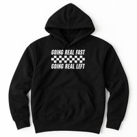 Going Real Fast And Going Real Left Funny Memes Joke Racing Hoodie