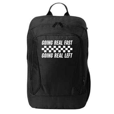 Going Real Fast And Going Real Left Funny Memes Joke Racing City Backpack