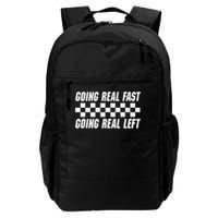 Going Real Fast And Going Real Left Funny Memes Joke Racing Backpack