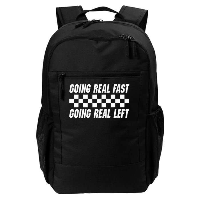 Going Real Fast And Going Real Left Funny Memes Joke Racing Backpack