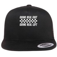 Going Real Fast And Going Real Left Funny Memes Joke Racing Flatbill Hat