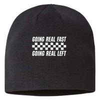 Going Real Fast And Going Real Left Funny Memes Joke Racing Sustainable Beanie