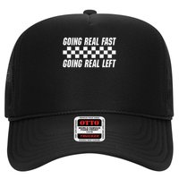 Going Real Fast And Going Real Left Funny Memes Joke Racing Trucker Hat