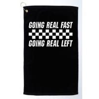 Going Real Fast And Going Real Left Funny Memes Joke Racing Golf Towel
