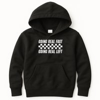 Going Real Fast And Going Real Left Funny Memes Joke Racing Kids Hoodie