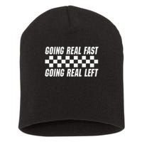 Going Real Fast And Going Real Left Funny Memes Joke Racing Short Acrylic Beanie