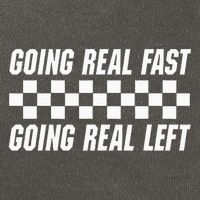 Going Real Fast And Going Real Left Funny Memes Joke Racing Cotton Canvas Backpack