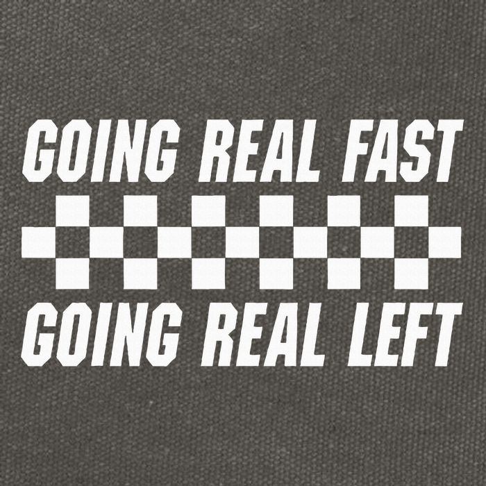 Going Real Fast And Going Real Left Funny Memes Joke Racing Cotton Canvas Backpack