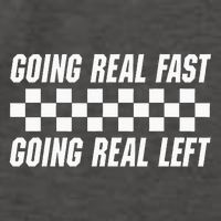 Going Real Fast And Going Real Left Funny Memes Joke Racing Vector Backpack