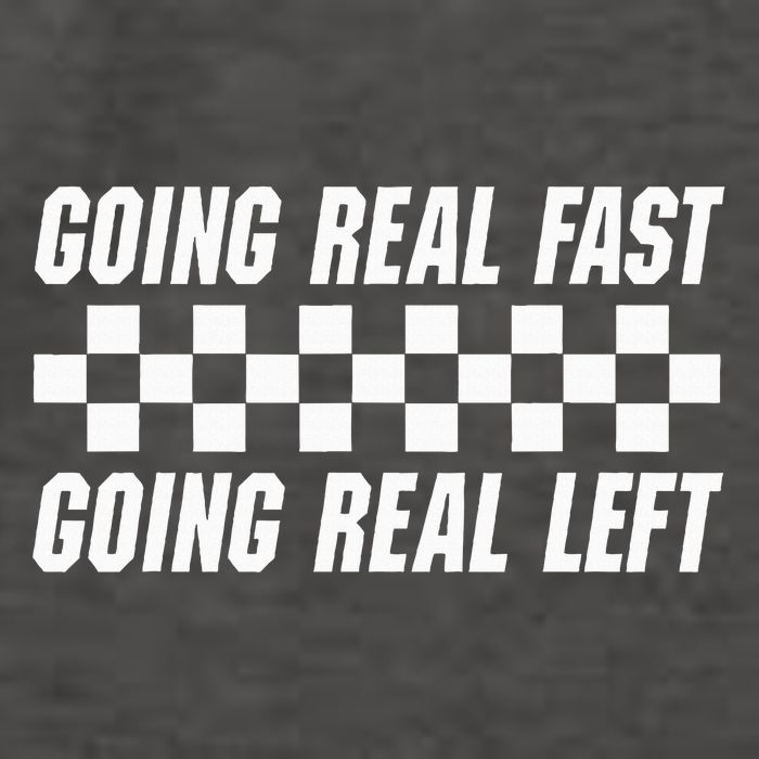 Going Real Fast And Going Real Left Funny Memes Joke Racing Vector Backpack