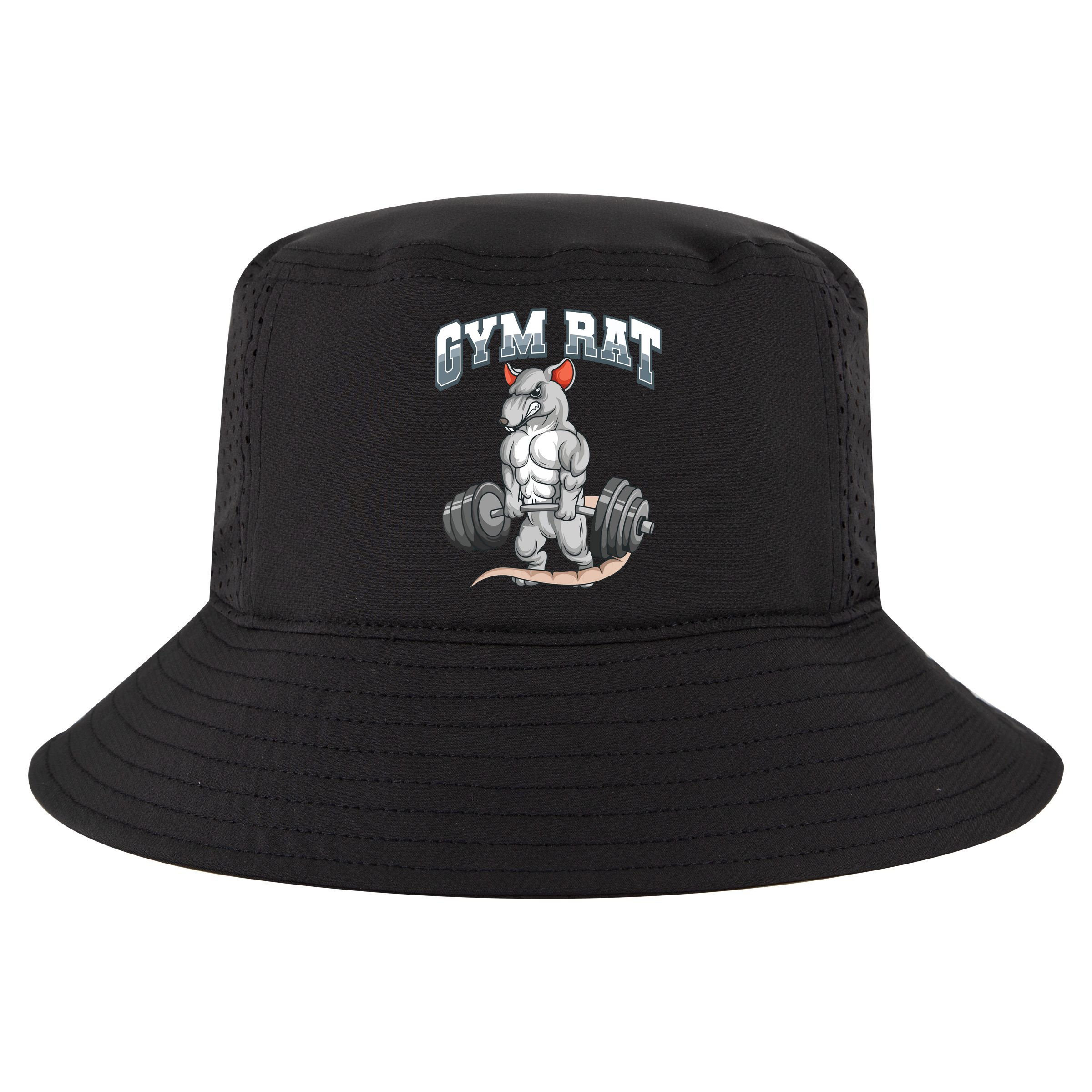 Gym Rat Fitness Bodybuilding Cool Comfort Performance Bucket Hat