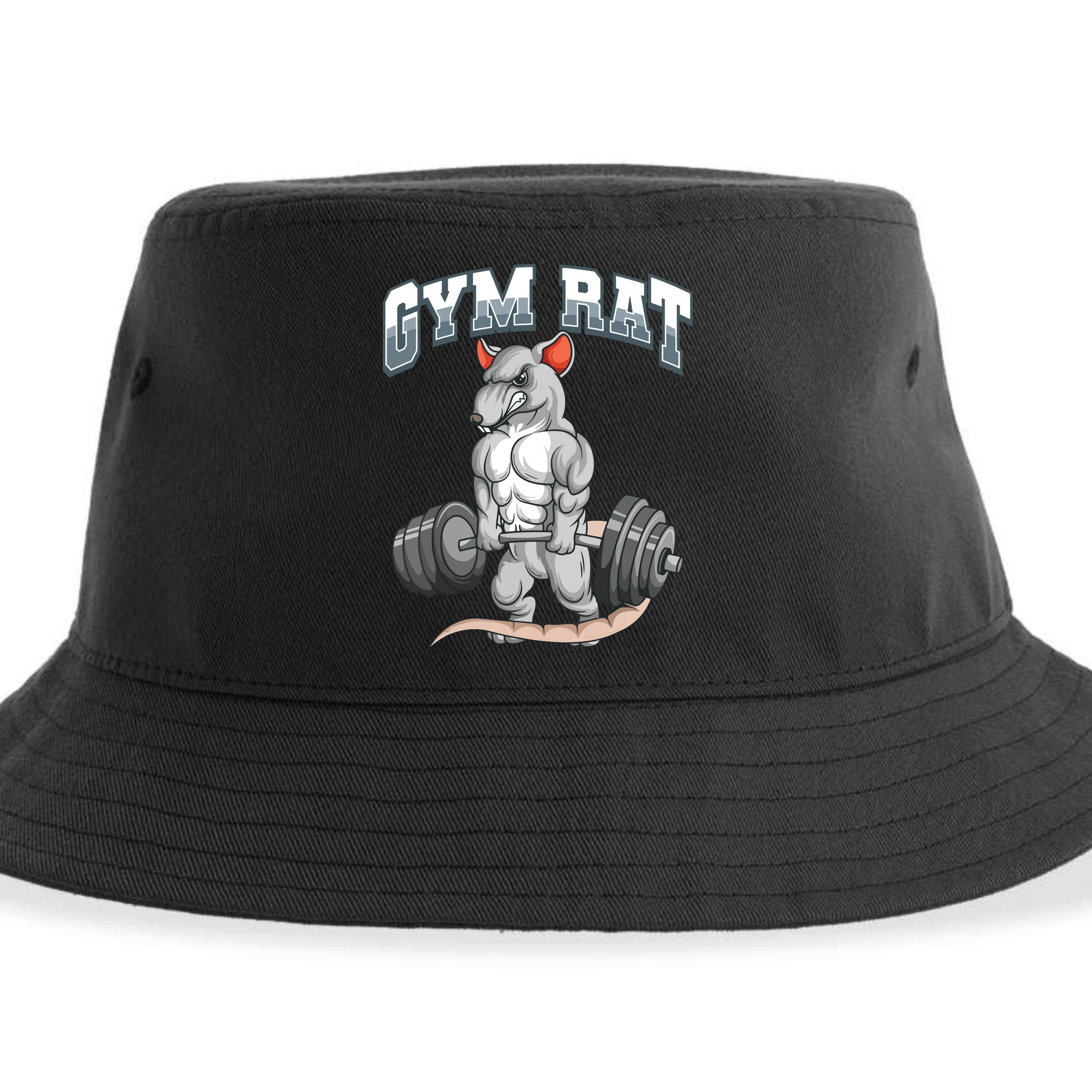 Gym Rat Fitness Bodybuilding Sustainable Bucket Hat