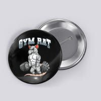 Gym Rat Fitness Bodybuilding Button