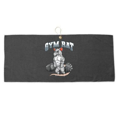 Gym Rat Fitness Bodybuilding Large Microfiber Waffle Golf Towel