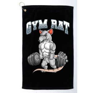 Gym Rat Fitness Bodybuilding Platinum Collection Golf Towel