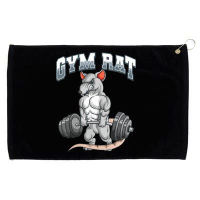 Gym Rat Fitness Bodybuilding Grommeted Golf Towel