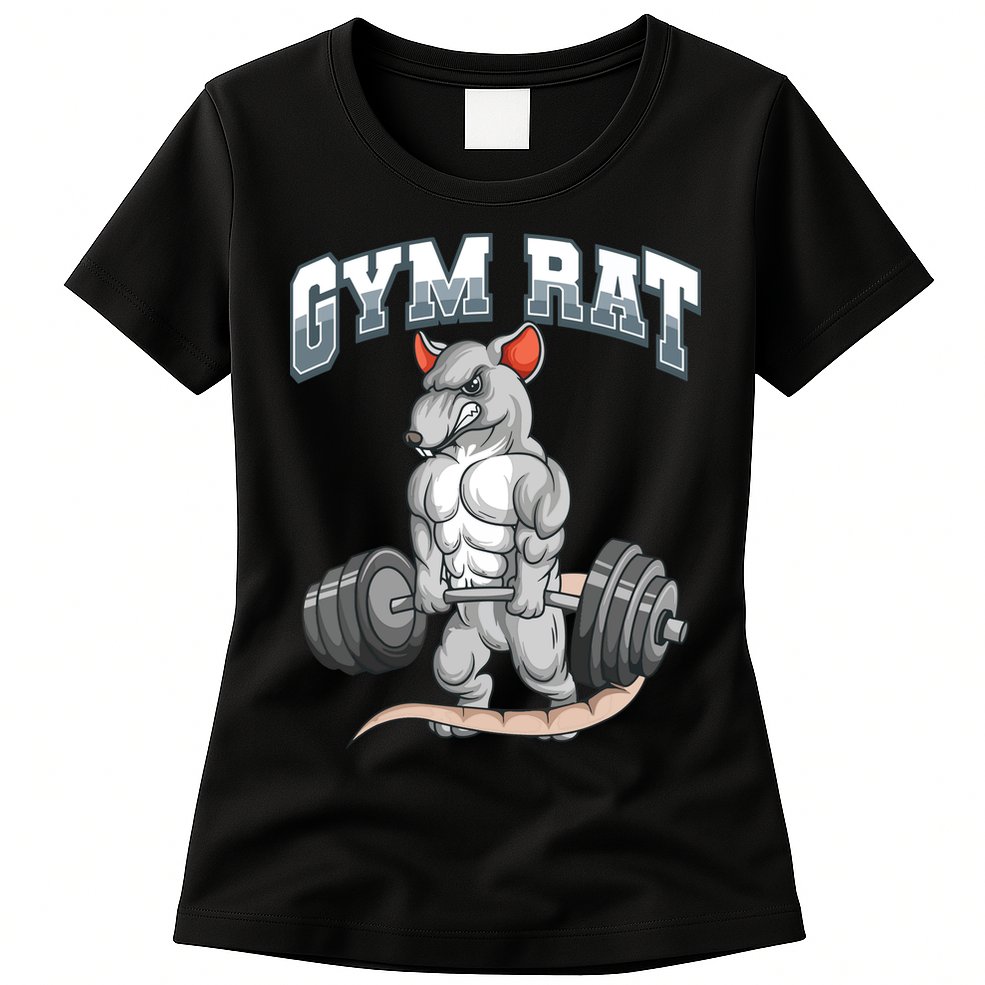 Gym Rat Fitness Bodybuilding Womens T-Shirt