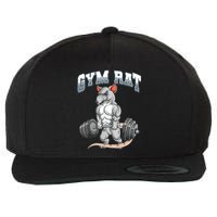 Gym Rat Fitness Bodybuilding Wool Snapback Cap