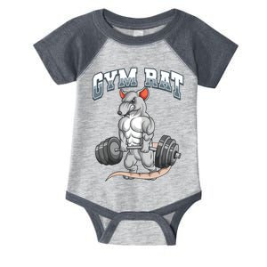 Gym Rat Fitness Bodybuilding Infant Baby Jersey Bodysuit