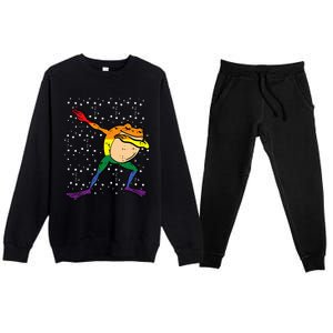 Gay Rainbow Frog Dab Pride Month Lgbt Ally Premium Crewneck Sweatsuit Set