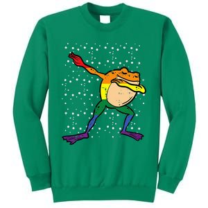 Gay Rainbow Frog Dab Pride Month Lgbt Ally Sweatshirt