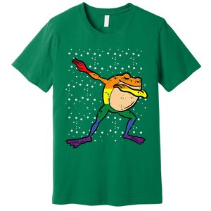 Gay Rainbow Frog Dab Pride Month Lgbt Ally Premium T-Shirt