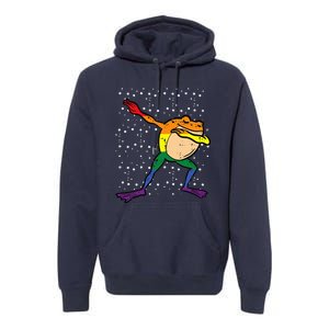 Gay Rainbow Frog Dab Pride Month Lgbt Ally Premium Hoodie