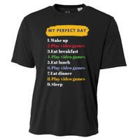 Gamer Routine Funny Gamer Epic Gamer Happy Gamer Video Games Lover Cooling Performance Crew T-Shirt