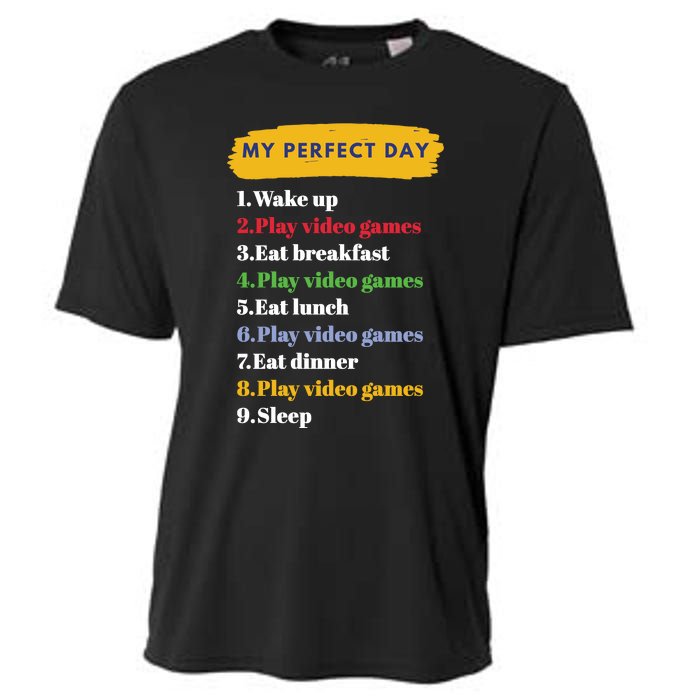 Gamer Routine Funny Gamer Epic Gamer Happy Gamer Video Games Lover Cooling Performance Crew T-Shirt