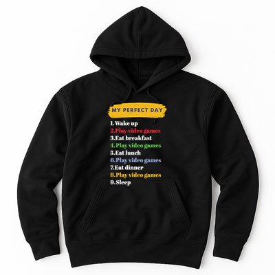 Gamer Routine Funny Gamer Epic Gamer Happy Gamer Video Games Lover Hoodie