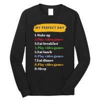 Gamer Routine Funny Gamer Epic Gamer Happy Gamer Video Games Lover Long Sleeve Shirt