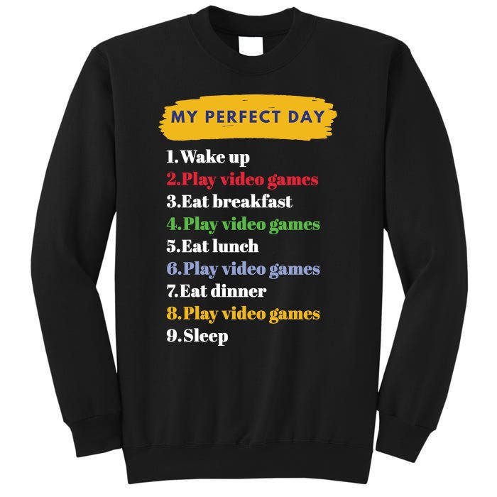 Gamer Routine Funny Gamer Epic Gamer Happy Gamer Video Games Lover Sweatshirt