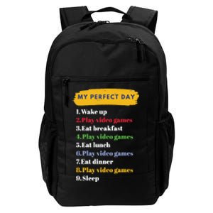 Gamer Routine Funny Gamer Epic Gamer Happy Gamer Video Games Lover Daily Commute Backpack