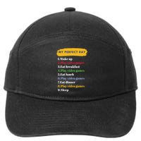 Gamer Routine Funny Gamer Epic Gamer Happy Gamer Video Games Lover 7-Panel Snapback Hat