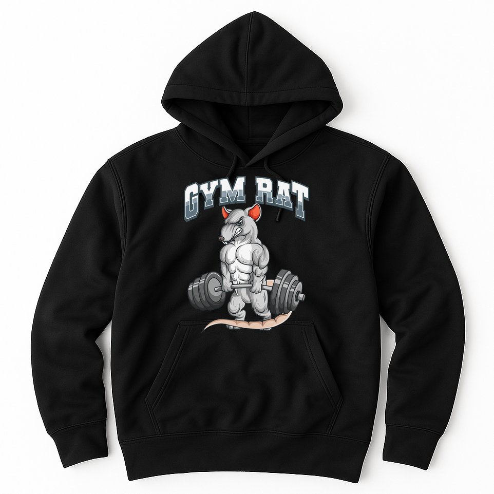 Gym Rat Fitness Bodybuilding Hoodie