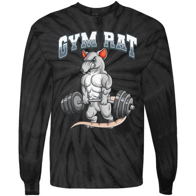 Gym Rat Fitness Bodybuilding Tie-Dye Long Sleeve Shirt