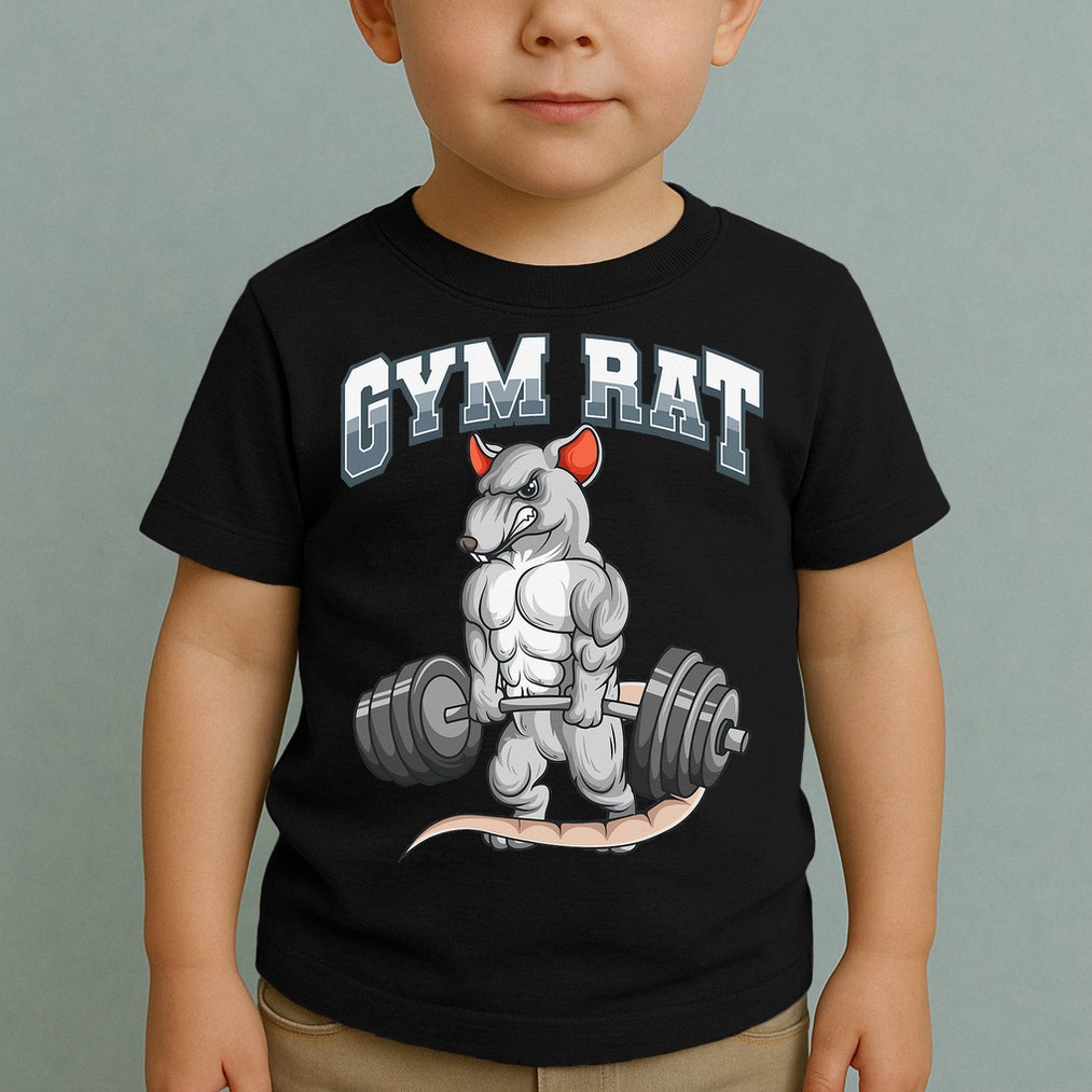 Gym Rat Fitness Bodybuilding Toddler T-Shirt