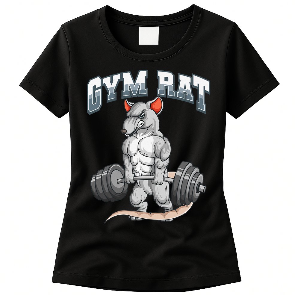 Gym Rat Fitness Bodybuilding Womens T-Shirt