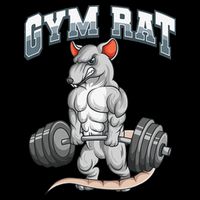 Gym Rat Fitness Bodybuilding Zip Tote Bag
