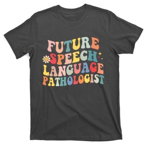 Groovy Retro Future Speech Language Pathologist SLP Therapy T-Shirt