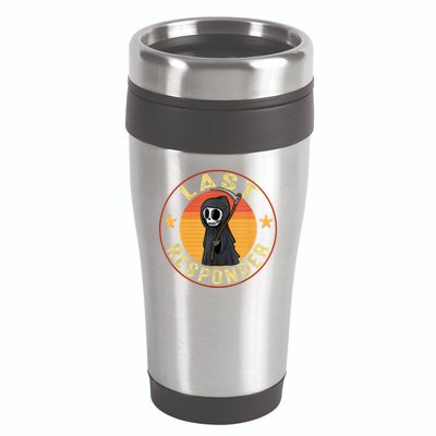 Grim Reaper Funny Dark Meme Mortician Last Responder Vintage 16oz Travel Tumbler