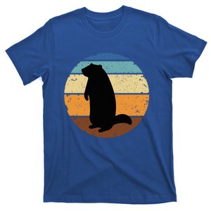 Groundhog Retro Funny Woodchuck Groundhog Day T-Shirt