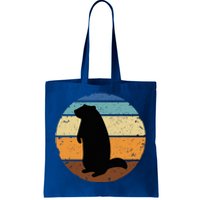 Groundhog Retro Funny Woodchuck Groundhog Day Tote Bag