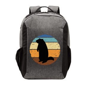 Groundhog Retro Funny Woodchuck Groundhog Day Vector Backpack