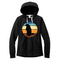 Groundhog Retro Funny Woodchuck Groundhog Day Women's Fleece Hoodie