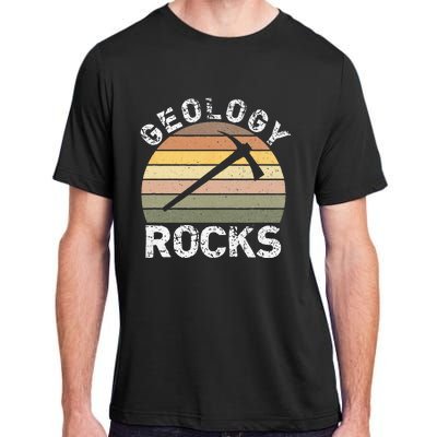 Geology Rocks Funny Geologist Funny Geology Dad Joke Pun Adult ChromaSoft Performance T-Shirt