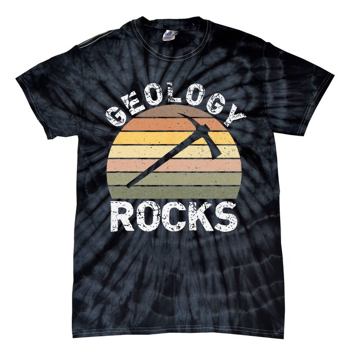 Geology Rocks Funny Geologist Funny Geology Dad Joke Pun Tie-Dye T-Shirt