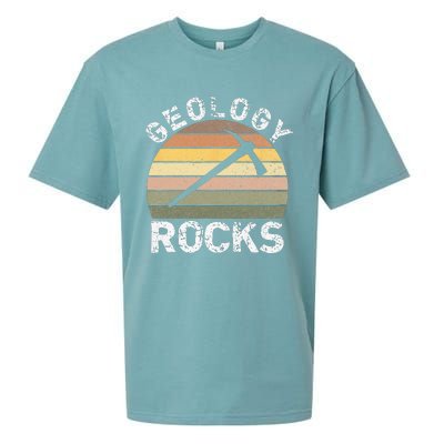 Geology Rocks Funny Geologist Funny Geology Dad Joke Pun Sueded Cloud Jersey T-Shirt